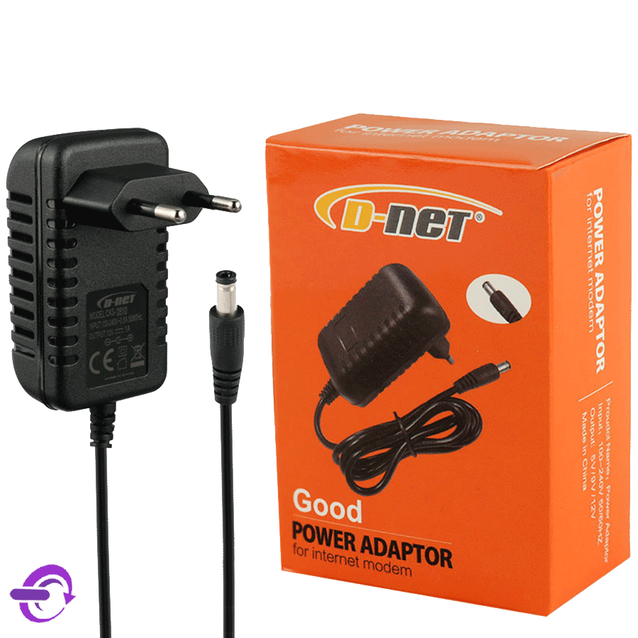 آداپتور فیش درشت D-net 9v-1A