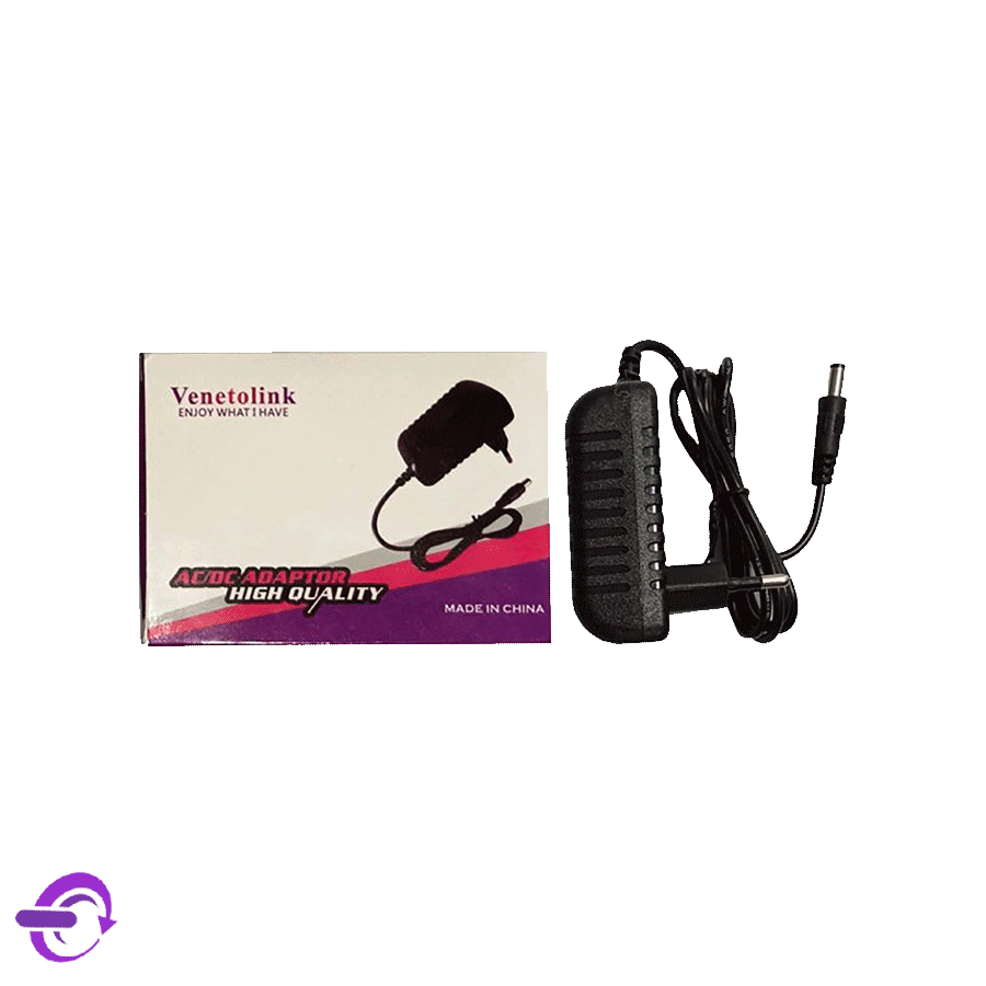 آداپتور فیش درشت Venetolink 9v-2A