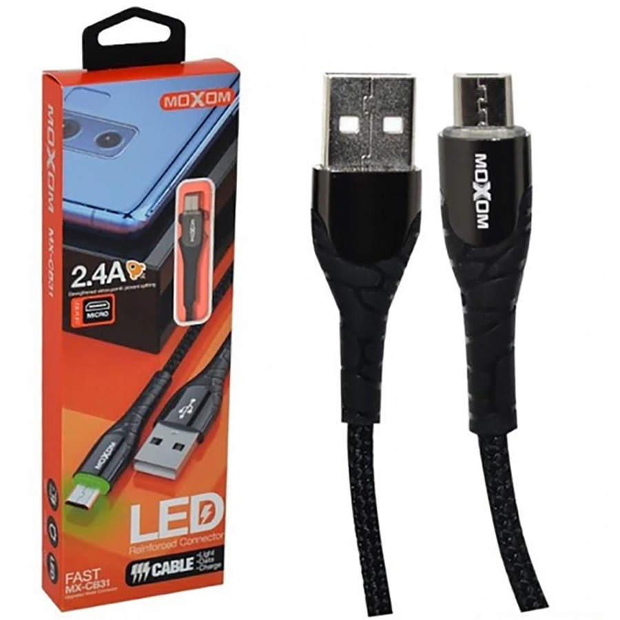 کابل شارژر MOXOM micro مدل MX-CB31