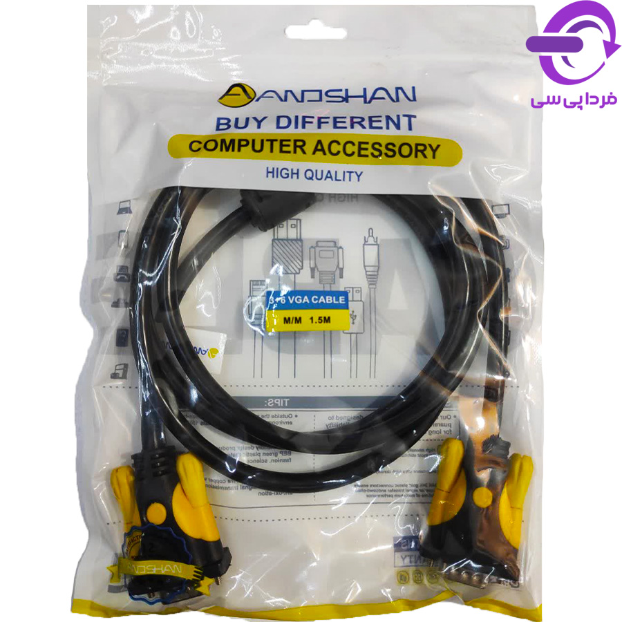 کابل VGA 3+6 مدل انوشان طول 1.5 متری