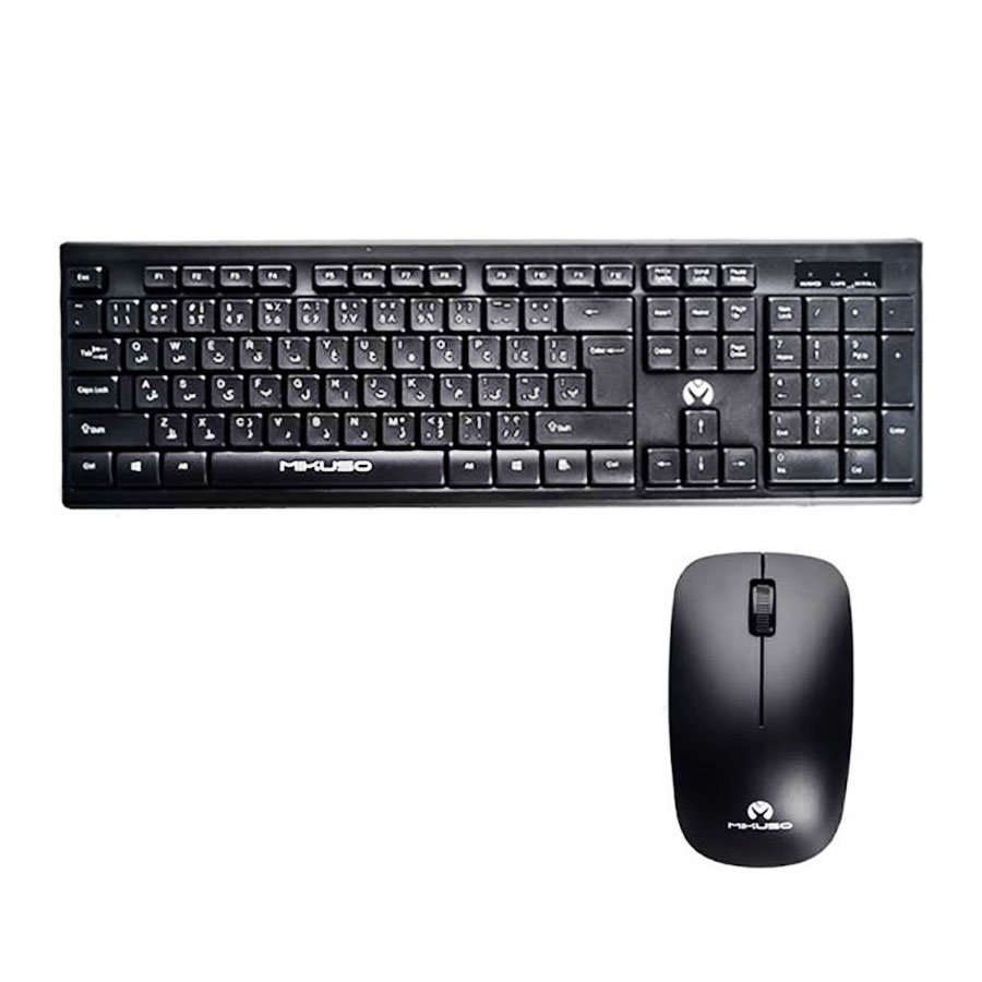 کیبورد و ماوس بی‌سیم Mikuso مدل KB-C019
