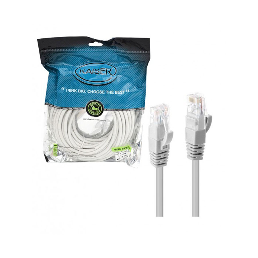 کابل شبکه پچ کورد 25متری Cat6 مدل Kaiser