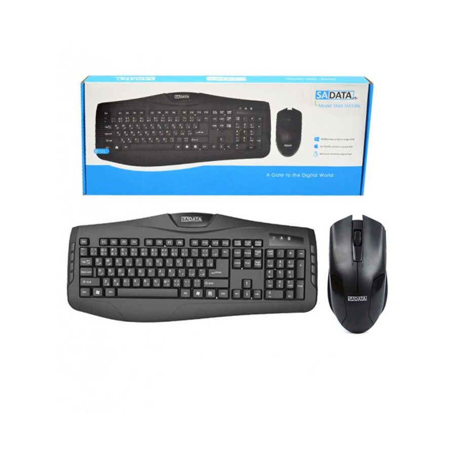کیبورد و ماوس بی‌سیم SADATA مدل SKM-1655WL