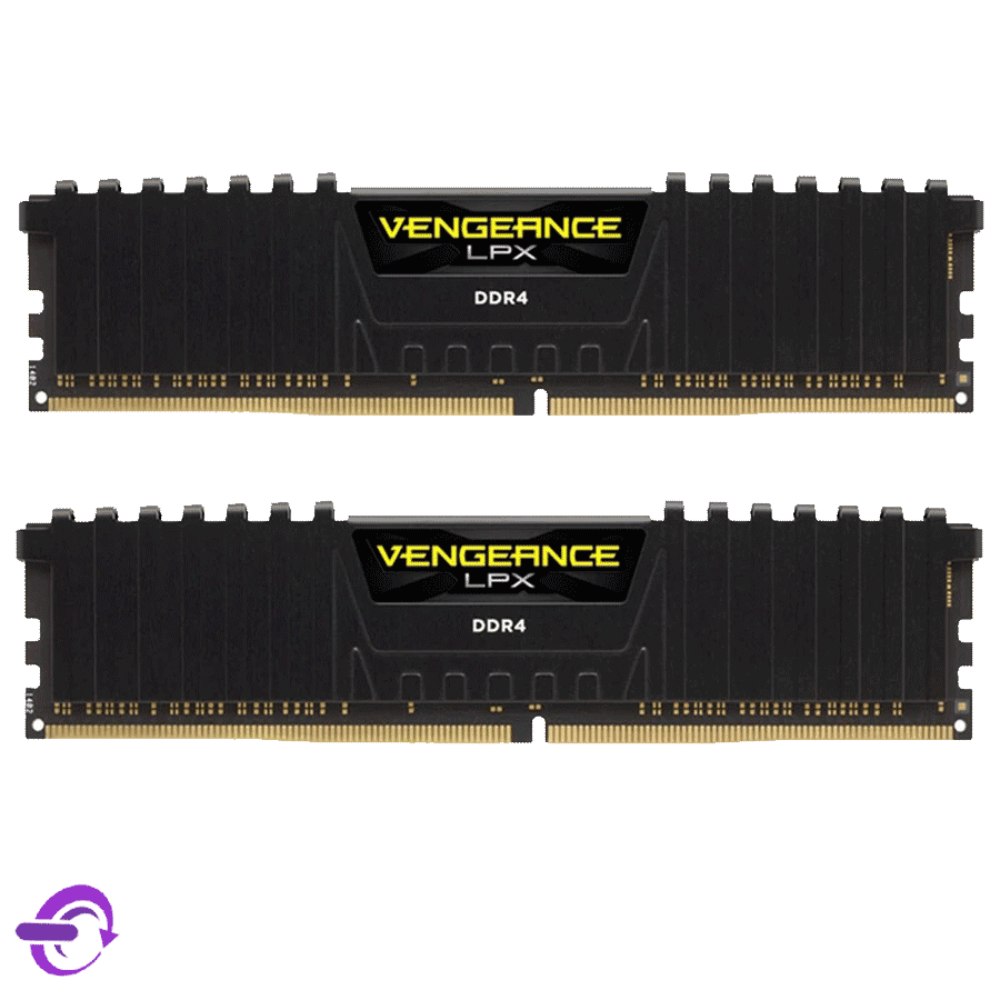 رم دسکتاپ DDR4 کورسیر ظرفیت 16 گیگابایت و باس 3200 مگاهرتز