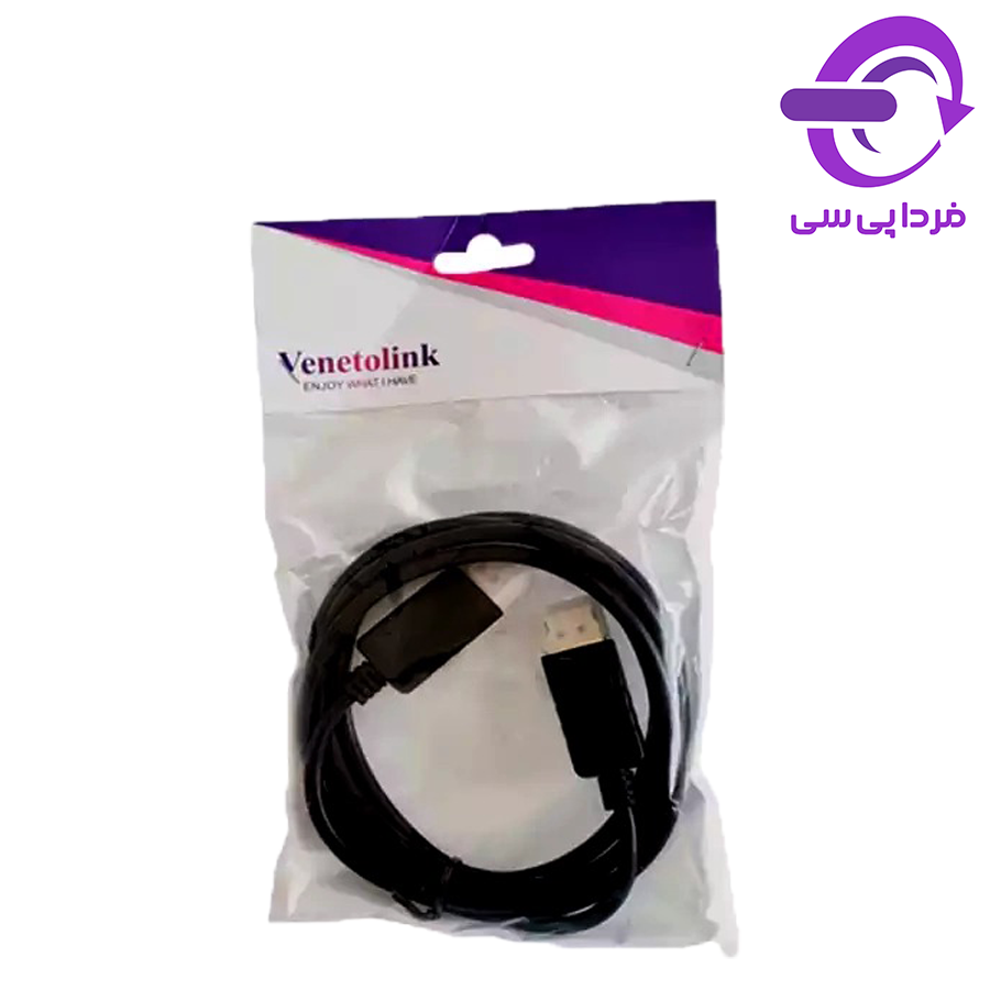 مبدل تصویر Display به HDMI برند venetolink طول 1.5 متر