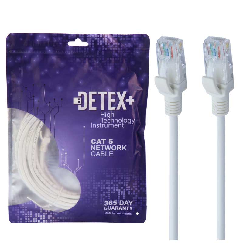 کابل شبکه Cat5 Detex+ طول 3 متر