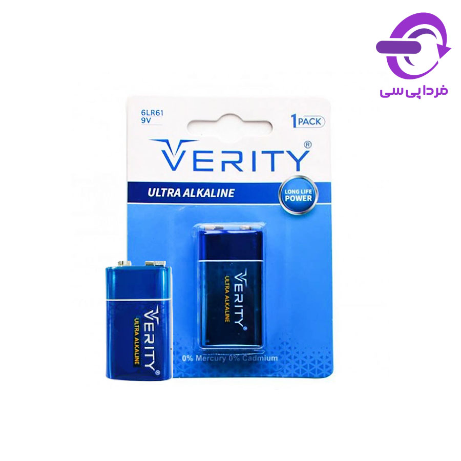 باتری کتابی 9 ولت Verity مدل 6LR61