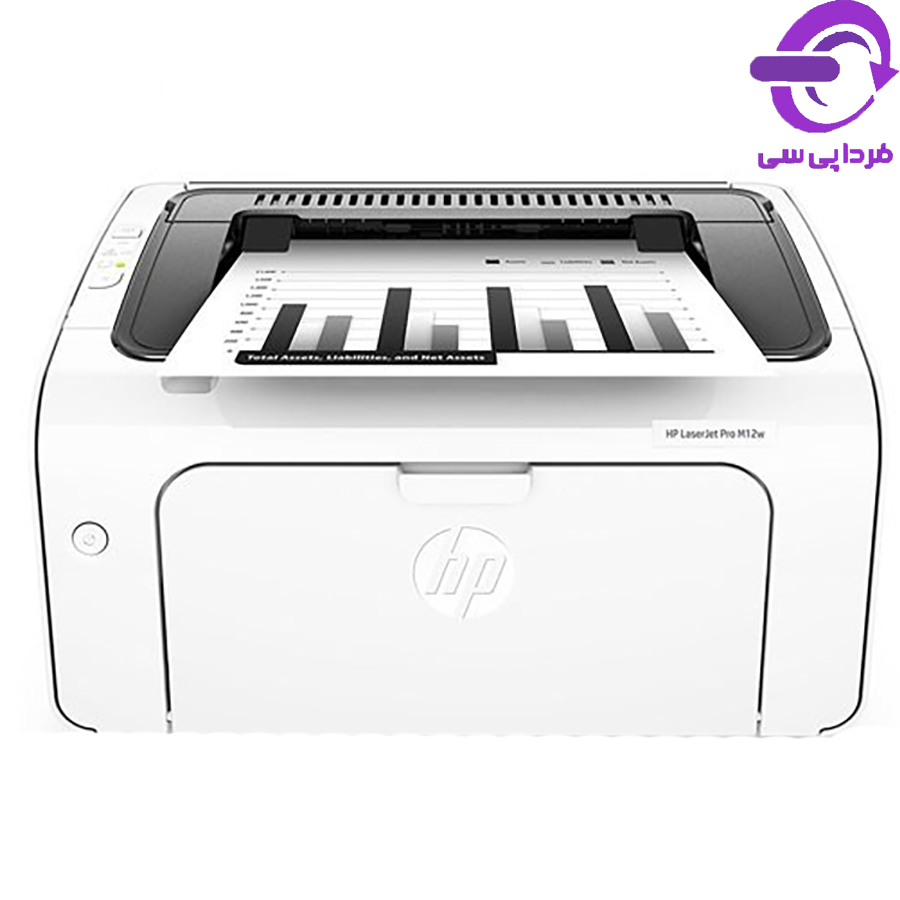 پرینتر تک کاره لیزری سیاه سفید اچ پی مدل LaserJet M12W (استوک)