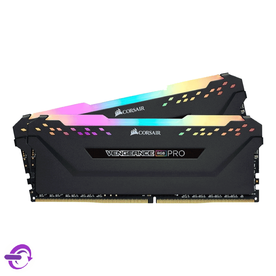 رم دسکتاپ DDR4 کورسیر ظرفیت 16 گیگابایت باس 3200MHz مدل VENGEANCE RGB PRO