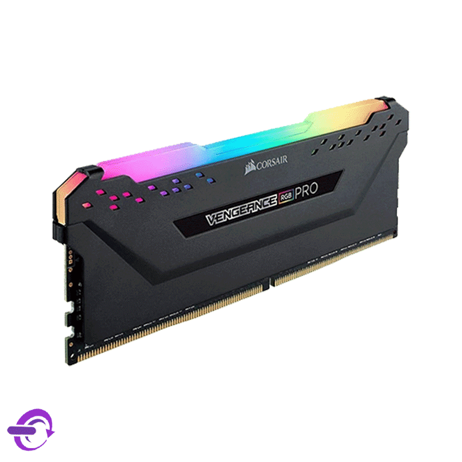 رم دسکتاپ DDR4 کورسیر ظرفیت 8 گیگابایت فرکانس 3200MHz مدل VENGEANCE RGB