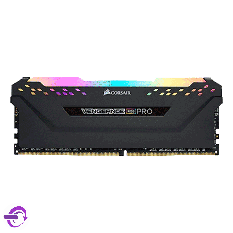رم دسکتاپ DDR4 کورسیر ظرفیت 8 گیگابایت فرکانس 3200MHz مدل VENGEANCE RGB