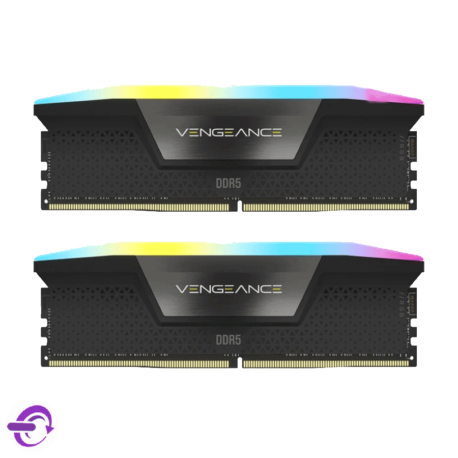 رم دسکتاپ DDR5 کورسیر ظرفیت 32 گیگابایت و باس 5200 مدل VENGEANCE RGB