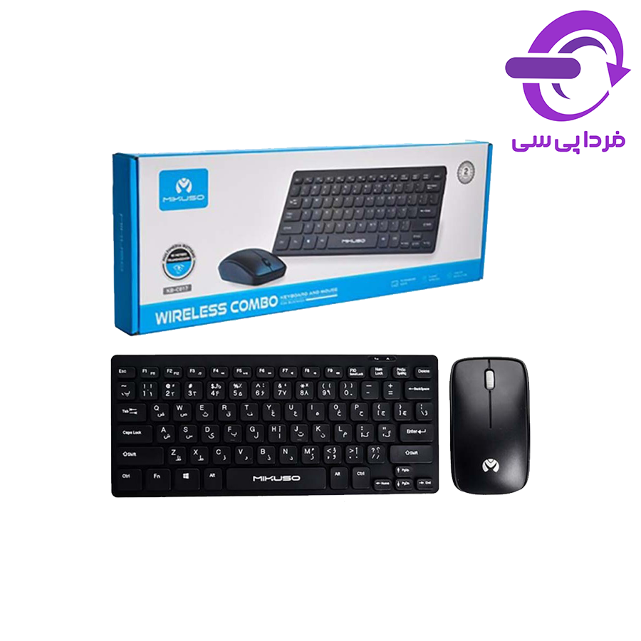 کیبورد و ماوس بی سیم MIKUSO C017