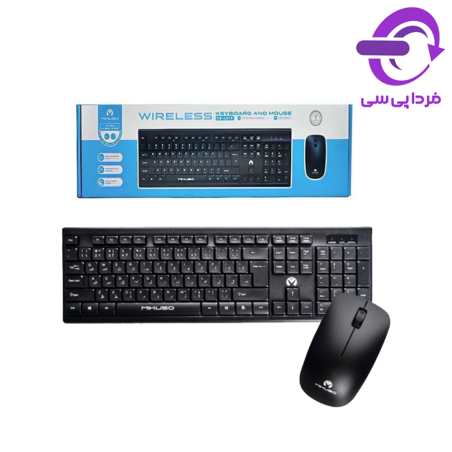 کیبورد و ماوس بی سیم MIKUSO C019