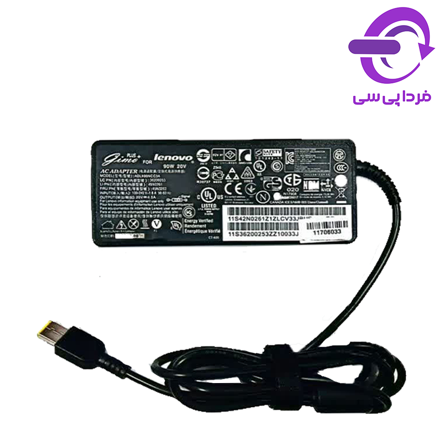 آداپتور لپ تاپ LENOVO GIMOPLUS 20V / 4.5A فیش USB