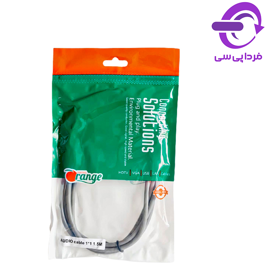 کابل AUX اورنج طول 1.5 متر