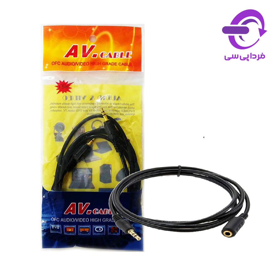 کابل افزایش طول صدا aux 1.5 متری av.cable