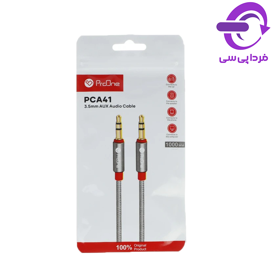 کابل AUX صدا ProOne مدل PCA41 طول ۱ متر