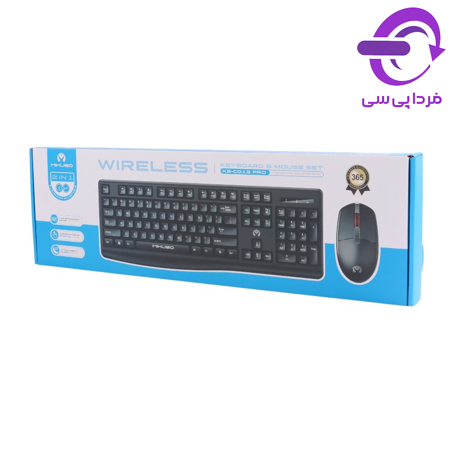 کیبورد و موس بی سیم میکاسو مدل KB-C013 pro