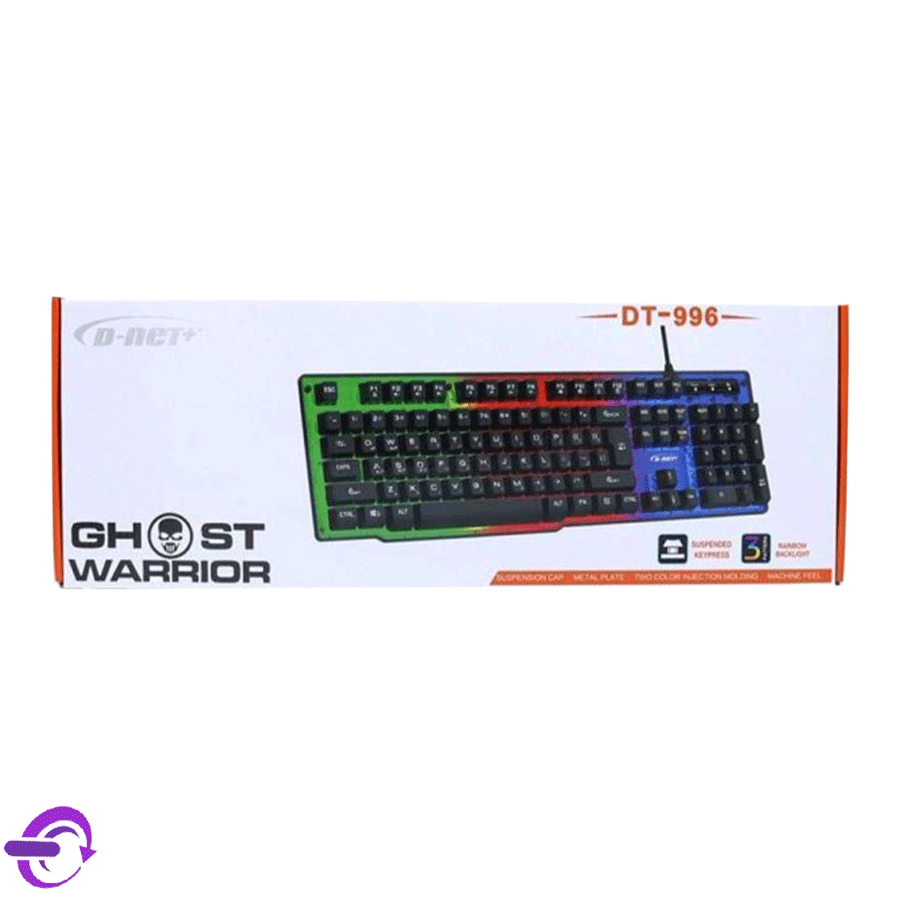 کیبورد با سیم DNET RGB مدل DT-996